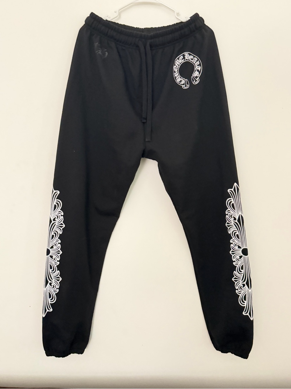 Chrome Hearts Black Horseshoe Sweatpants